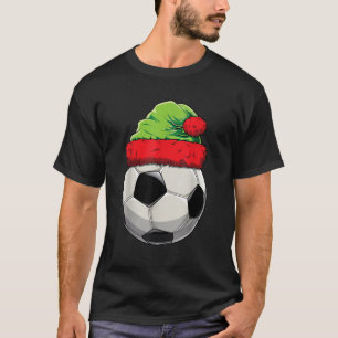 Christmas Santa s Elf Soccer Football theme X mas  T-Shirt