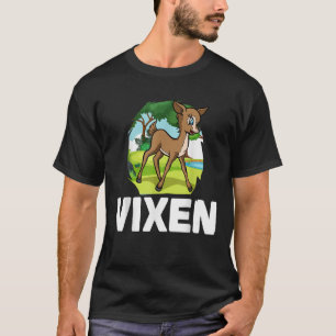 Christmas Santa s Reindeer Lazy Costume Vixen  T-Shirt