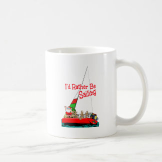 Christmas SANTA SAILING sail Coffee Mug