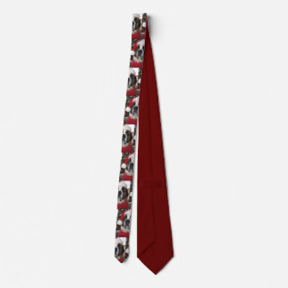 Christmas Santa Saint Bernard Neck Tie