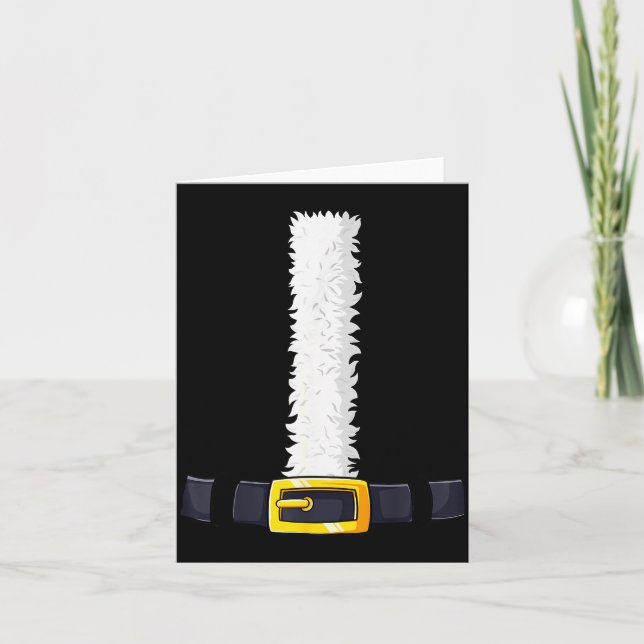 Christmas Santa-santa Claus Costume Fun Santa Suit Card (Front)