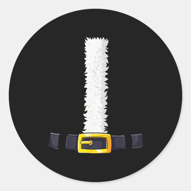 Christmas Santa-santa Claus Costume Fun Santa Suit Classic Round Sticker (Front)