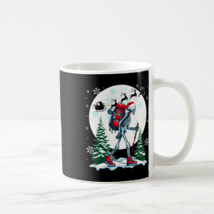 Christmas Santa Skeletons Costume Hiking Lover Fam Coffee Mug
