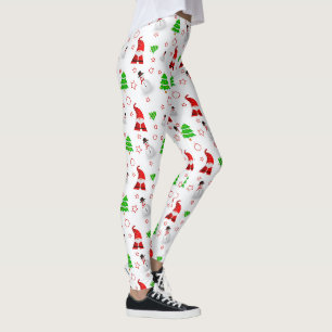 Christmas Santa Snowman Leggings