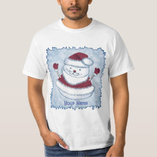 Christmas Santa Snowman T-Shirt