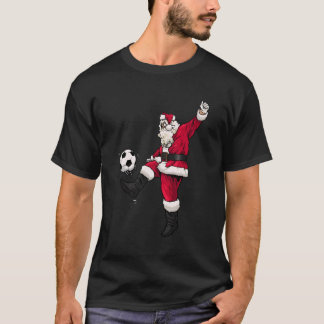 Christmas Santa Soccer Shirts Soccer Lover And San
