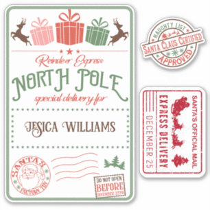 Christmas Santa special delivery kids name 