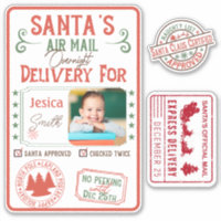 Christmas Santa special delivery kids name & photo
