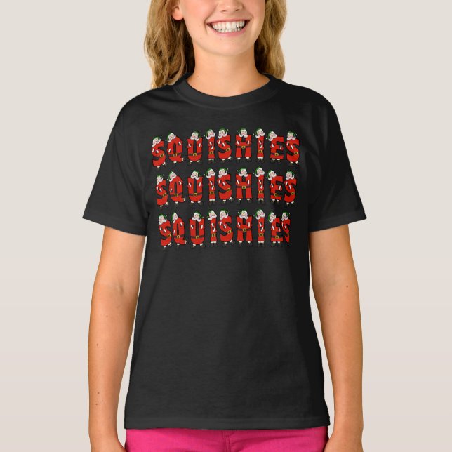 Christmas Santa Squishies T-Shirt (Front)