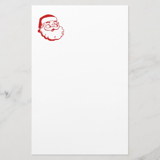 Christmas Santa Stationery (Front)