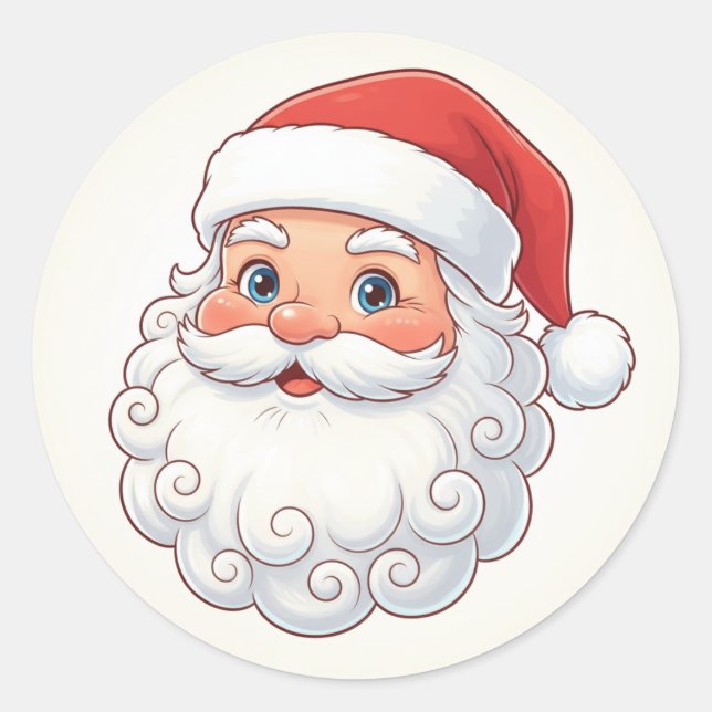 Christmas Santa Sticker  (Front)