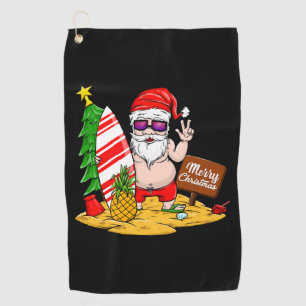 Christmas Santa T-Shirt Beach Sun Golf Towel