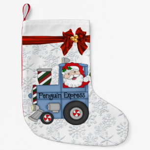Christmas Santa Train Holiday stocking