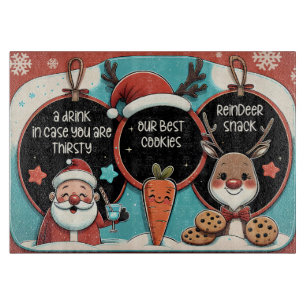 Christmas Santa Treat Board for Milk and Cookies