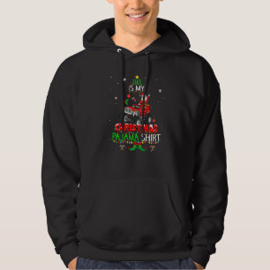 Christmas Santa Truck Monster Elf Pajama Xmas Fami Hoodie