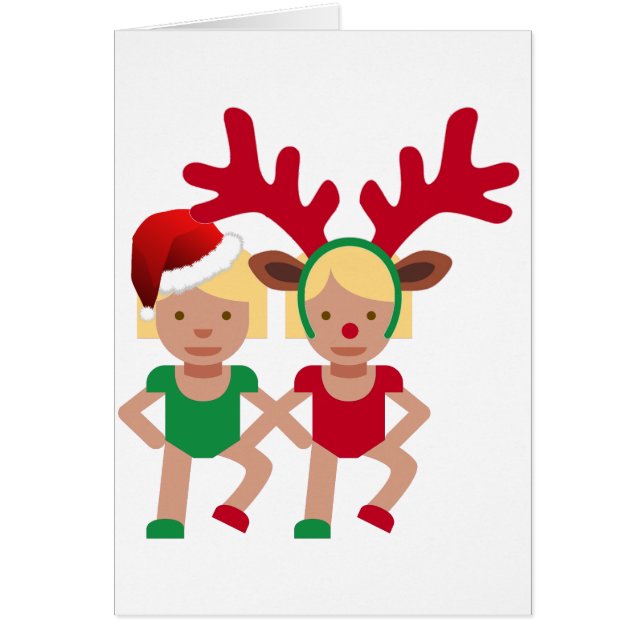 christmas santa twins emoji (Front)