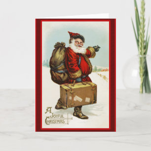 Christmas Santa Vintage Card