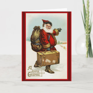 Christmas Santa Vintage Card