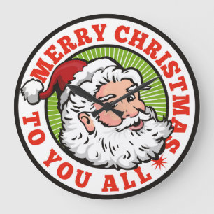 Christmas Santa Wall Clock