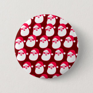 Christmas Santa Wallpaper 6 Cm Round Badge