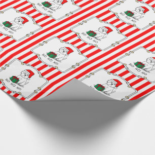 Christmas Santa West Highland White Terrier Westie Wrapping Paper