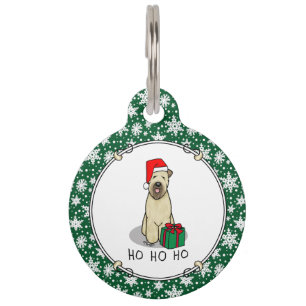 Christmas Santa Wheaten Terrier (wheaten 1b2) Cute Pet Tag