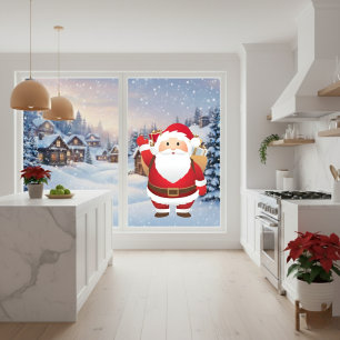 Christmas Santa Window Cling