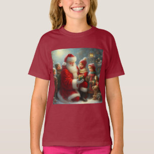 Christmas Santa with Children 2T-Shirt T-Shirt
