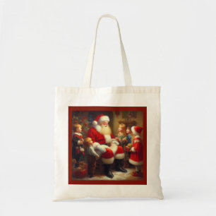 Christmas Santa with Children 3 Tote Bag