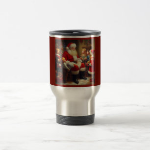 Christmas Santa with Children 3 Travel Mug