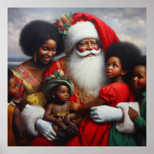 Christmas Santa with Children 7 Poster