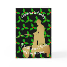 Christmas Santa Would be Fishing