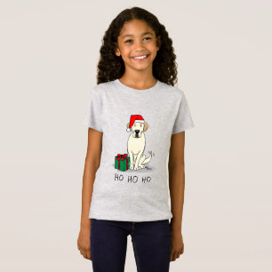 Christmas Santa Yellow Labrador Retriever Cute T-Shirt