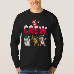 Christmas Santa's Dabber Crew Dog Cat Taco Dabbing T-Shirt