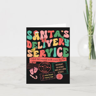 Christmas Santa's Delivery Service L&d Labor D Card