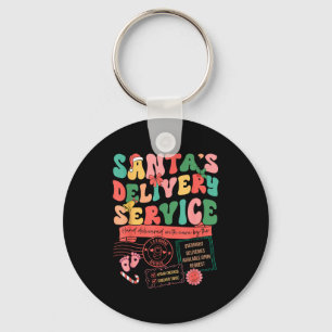 Christmas Santa's Delivery Service L&d Labor D Key Ring