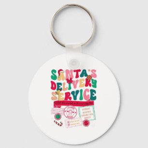 Christmas Santas Delivery Service L&d Labour D Key Ring