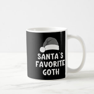 Christmas Santa's Favorite Goth Funny Xmas Pajama  Coffee Mug