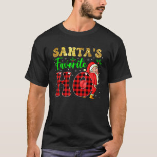Christmas Santa's Favorite Ho Xmas Pajama Naughty T-Shirt