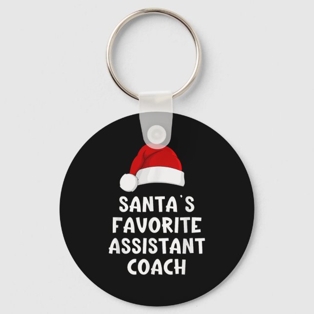 Christmas Santa's Favourite Istant Coach Funny Xma Key Ring (Front)