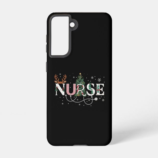 Christmas Santa's Favourite Nurse Xmas Gifts Holid Samsung Galaxy S21 Case (Back)