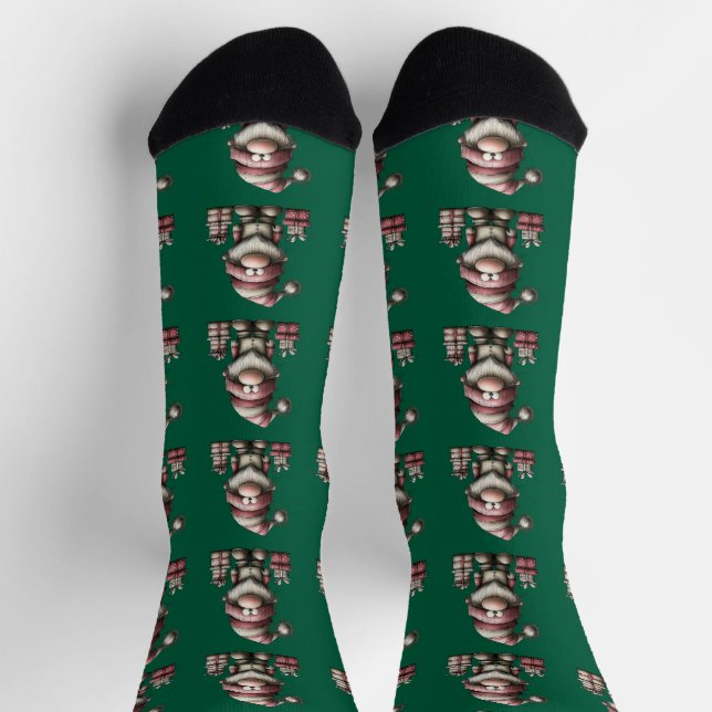 Christmas Santa's Helper Socks (Top)