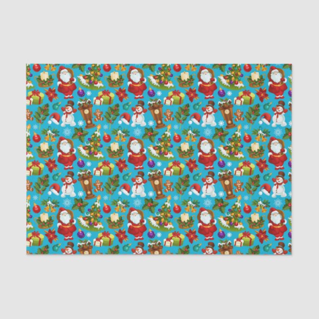 Christmas Santa's Tissue Paper (Front)