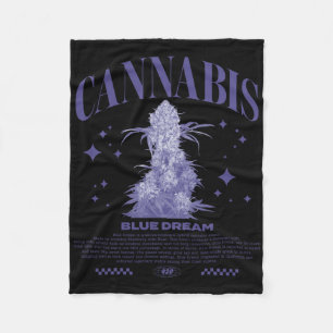 Christmas Sativa Hybrid Strain Blue Dream Fleece Blanket