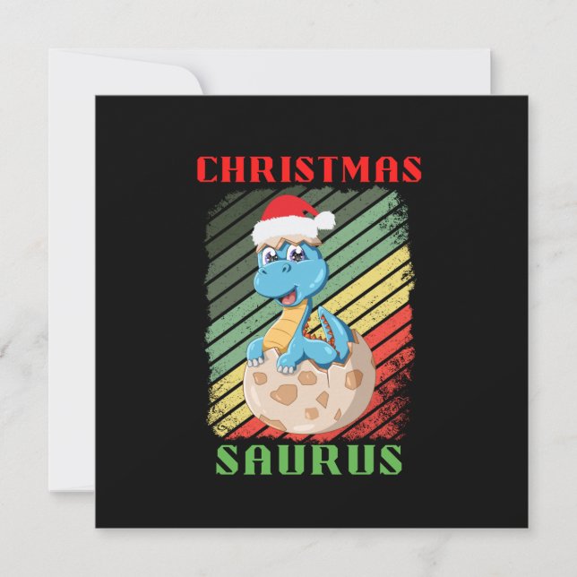CHRISTMAS SAURS HOLIDAY CARD (Front)