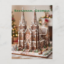 Christmas Savannah Church Gingerbread House