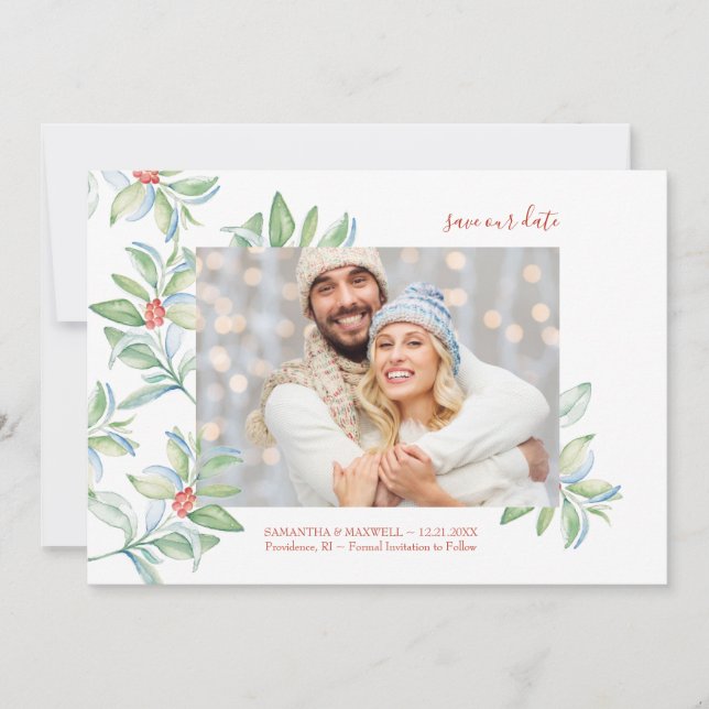 Christmas Save the Date Invitations (Front)