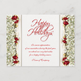 Christmas sayings Xmas Corporate thanks Postcard