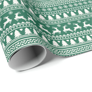 Christmas scandinavian classic pattern wrapping paper