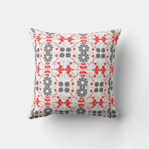 Christmas Scandinavian Folk Art Runic Pattern Cushion